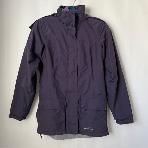 Eddie Bauer Weather Edge -Women's Hooded Jacket - Purple. Size: XS. (1087) - Picture 1 of 15